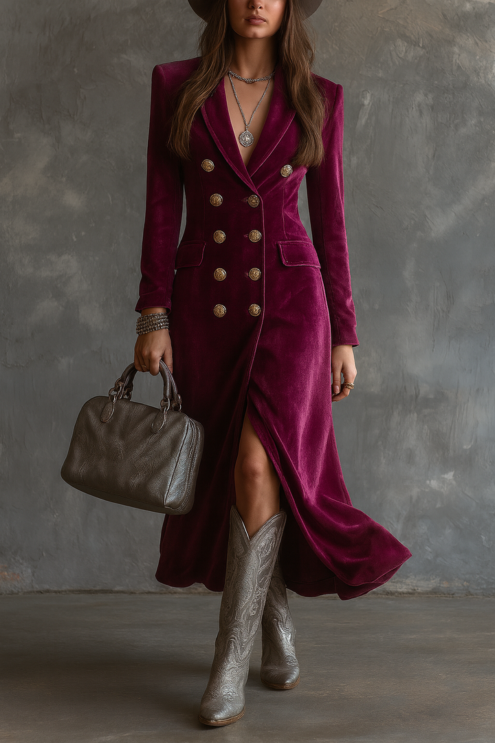 Velvet Blazer Dress | Elegant Design | Perfect for Special Occasions | Luxurious Soft Fabric