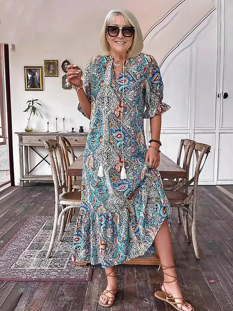 Maxi Dress | Flattering Silhouette | Perfect for Any Occasion | Lightweight Fabric