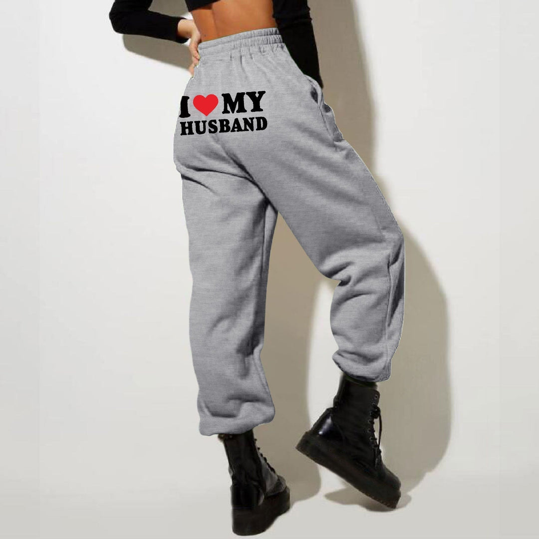 Women's Printed Jogging Pants | High Waist
