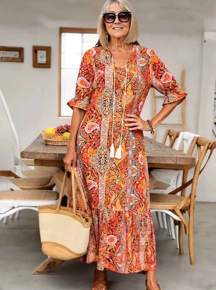 Maxi Dress | Flattering Silhouette | Perfect for Any Occasion | Lightweight Fabric