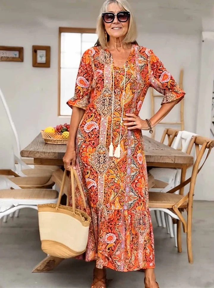 Maxi Dress | Flattering Silhouette | Perfect for Any Occasion | Lightweight Fabric