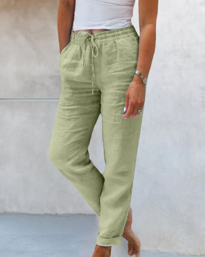 Casual Pants for Women | Drawstring Design | Comfortable Cropped Fit | Perfect for Everyday Wear
