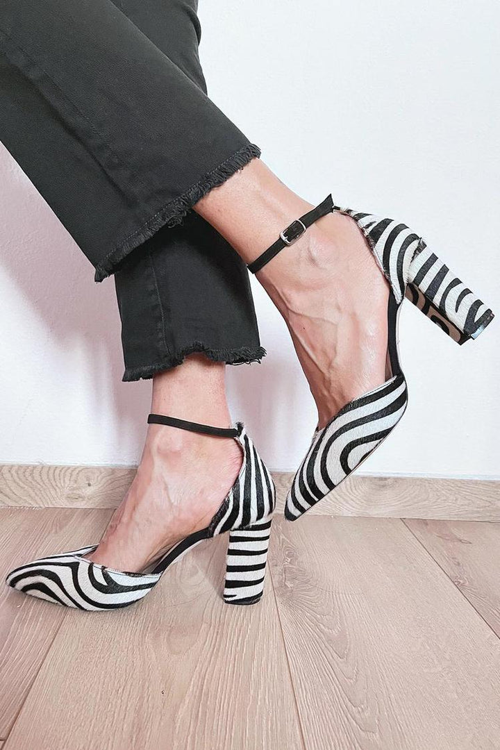 Lydia | Zebra Print Pumps