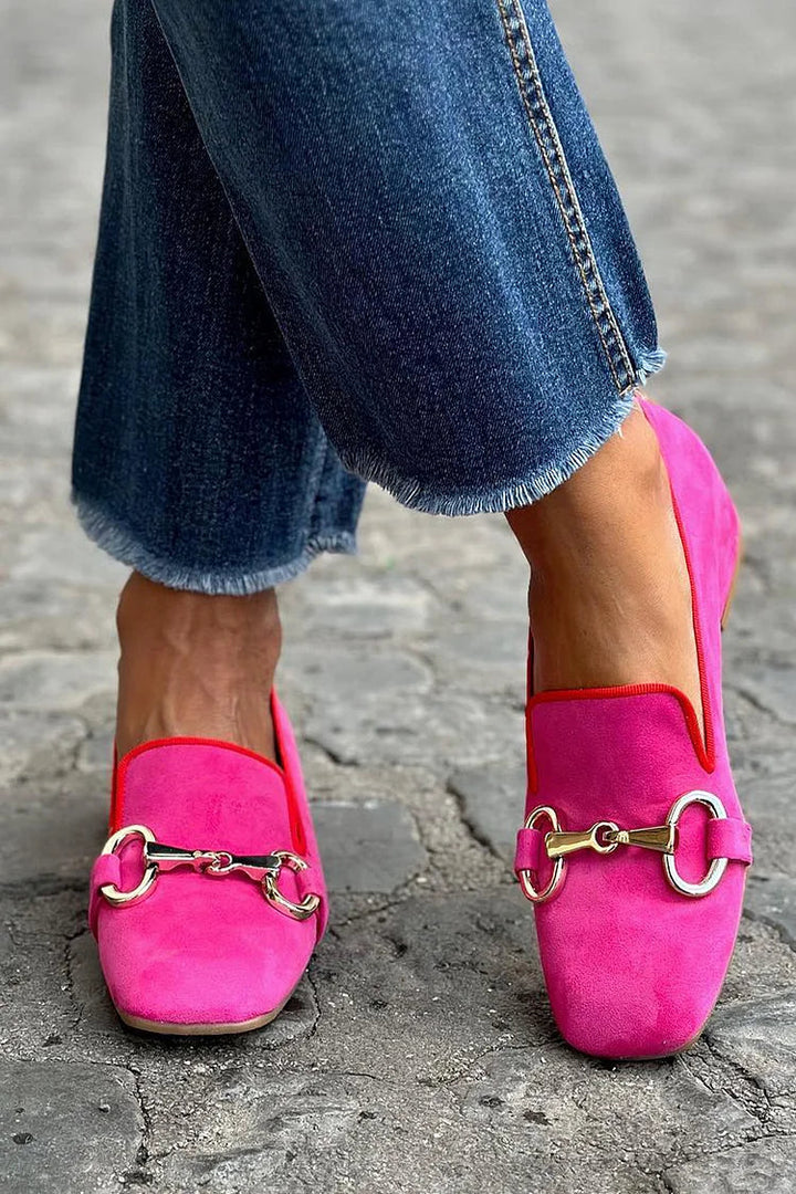 Fluorescent Loafer | Eye-Catching Metal Detail | Comfortable Everyday Wear | Versatile Fashion Footwear