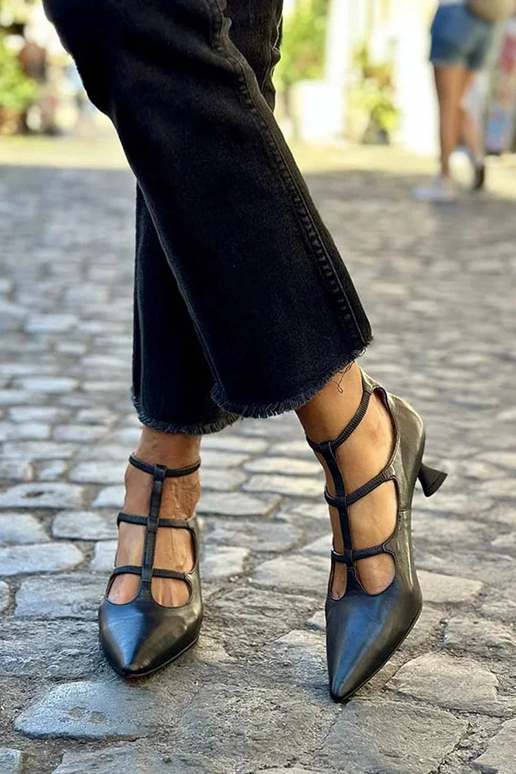 Elegant Pumps | Strappy Design | Comfortable Fit for All-Day Wear | Classic Style