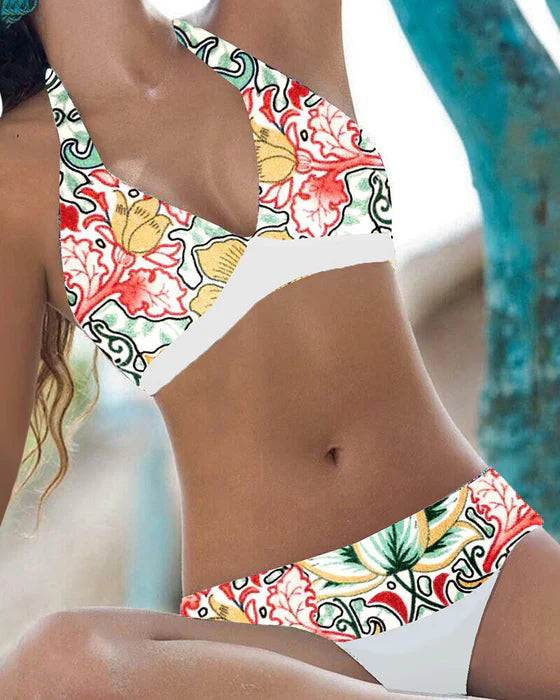Women’s Bikini Set | Halter Neck Design | Floral Print | Summer Look