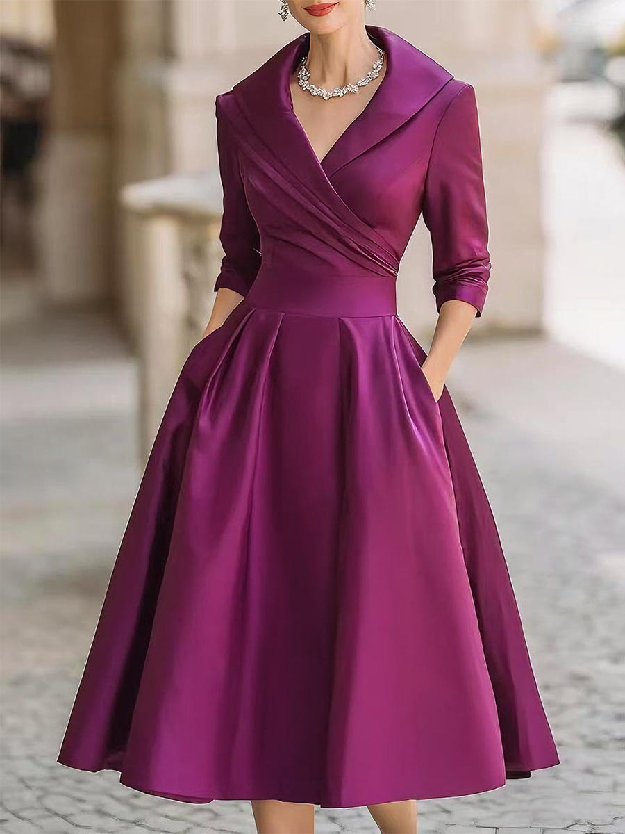 Vintage Swing Dress | Elegant Black Design | Flattering Fit for All Occasions | Classic Retro Style
