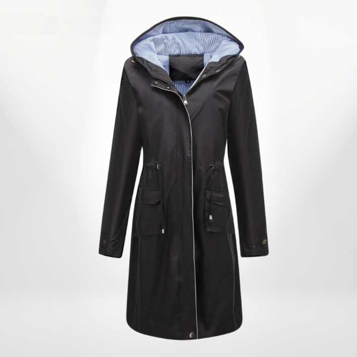 Women's trench coat with hood | Waterproof