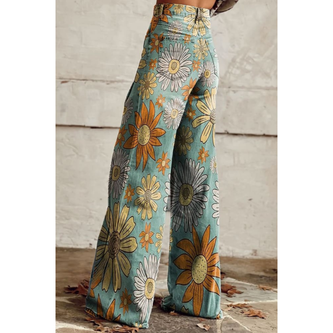 Women's Pants | High Waist Design | Flattering Wide Leg Style | Comfortable and Flowing Fit