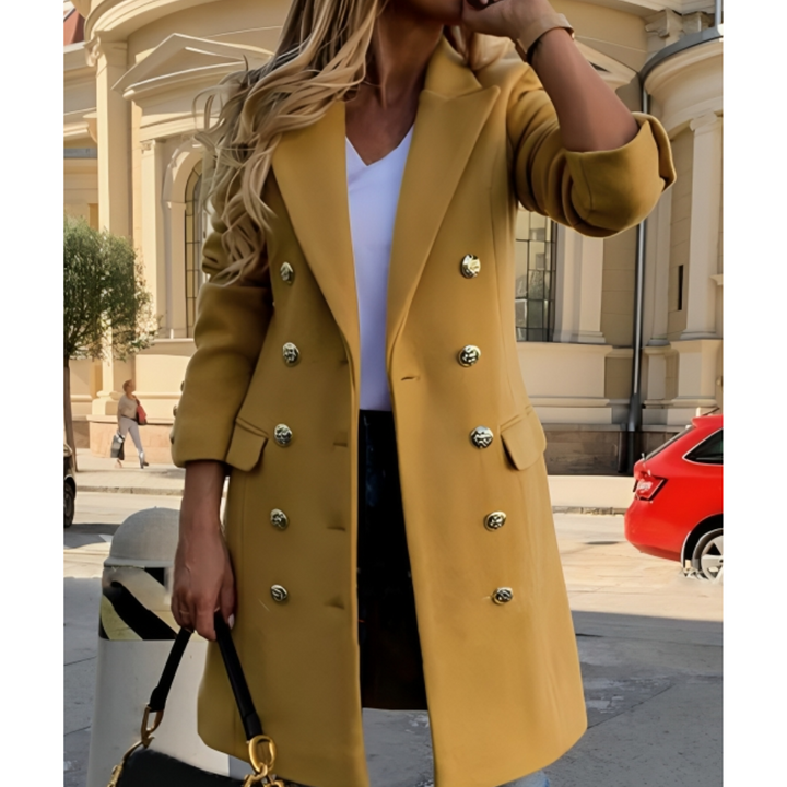 Long Warm Winter Coat for Women | Button Down