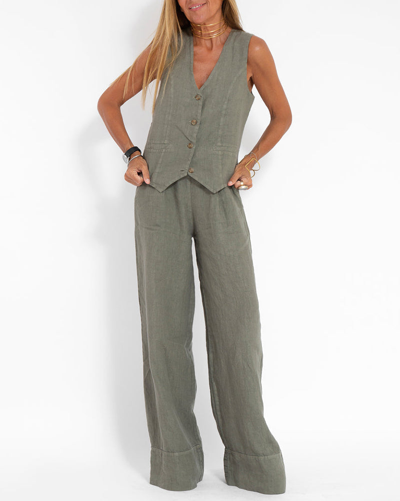 Women's Casual Two-Piece Set | Lightweight and Breathable | Perfect for Summer Outings and Relaxation