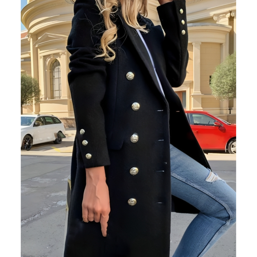 Long Warm Winter Coat for Women | Button Down