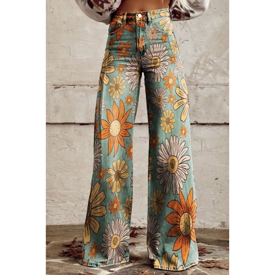 Women's pants | High waist | Wide leg | Flowing look