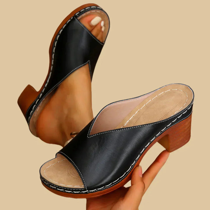 Orthopedic Sandals | Comfortable Thick Heels | Supportive Design for All-Day Wear | Casual Footwear