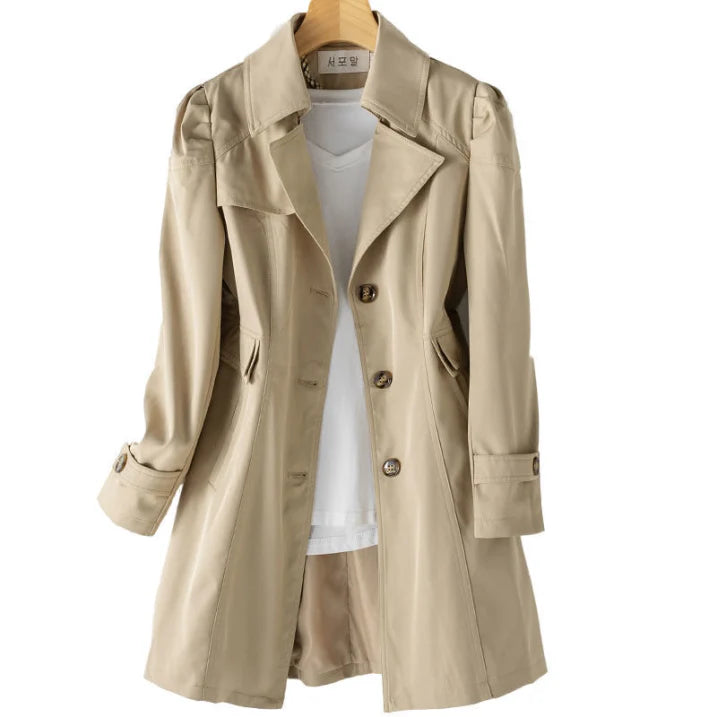 Women’s Winter Trench Coat | Hooded Tailored Style | Elegant Cold-Season Layer