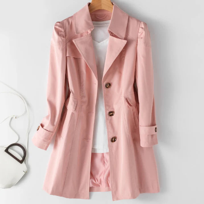 Women’s Winter Trench Coat | Hooded Tailored Style | Elegant Cold-Season Layer