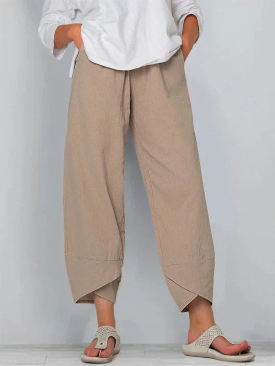 Women's Summer Pants | Cropped Design | Lightweight Comfort | Perfect for Casual Outings