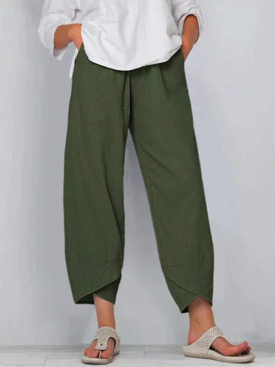Women's Summer Pants | Cropped Design | Lightweight Comfort | Perfect for Casual Outings