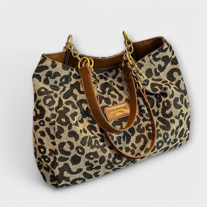 Leopard Canvas Tote Bag | Spacious Design | Perfect for Everyday Use | Durable and Stylish