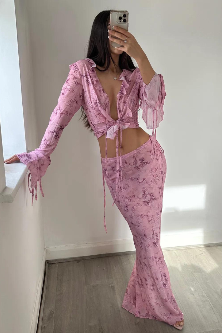 Pink Sharlene Set | Elegant Design | Perfect for Special Occasions | Comfortable Fabric