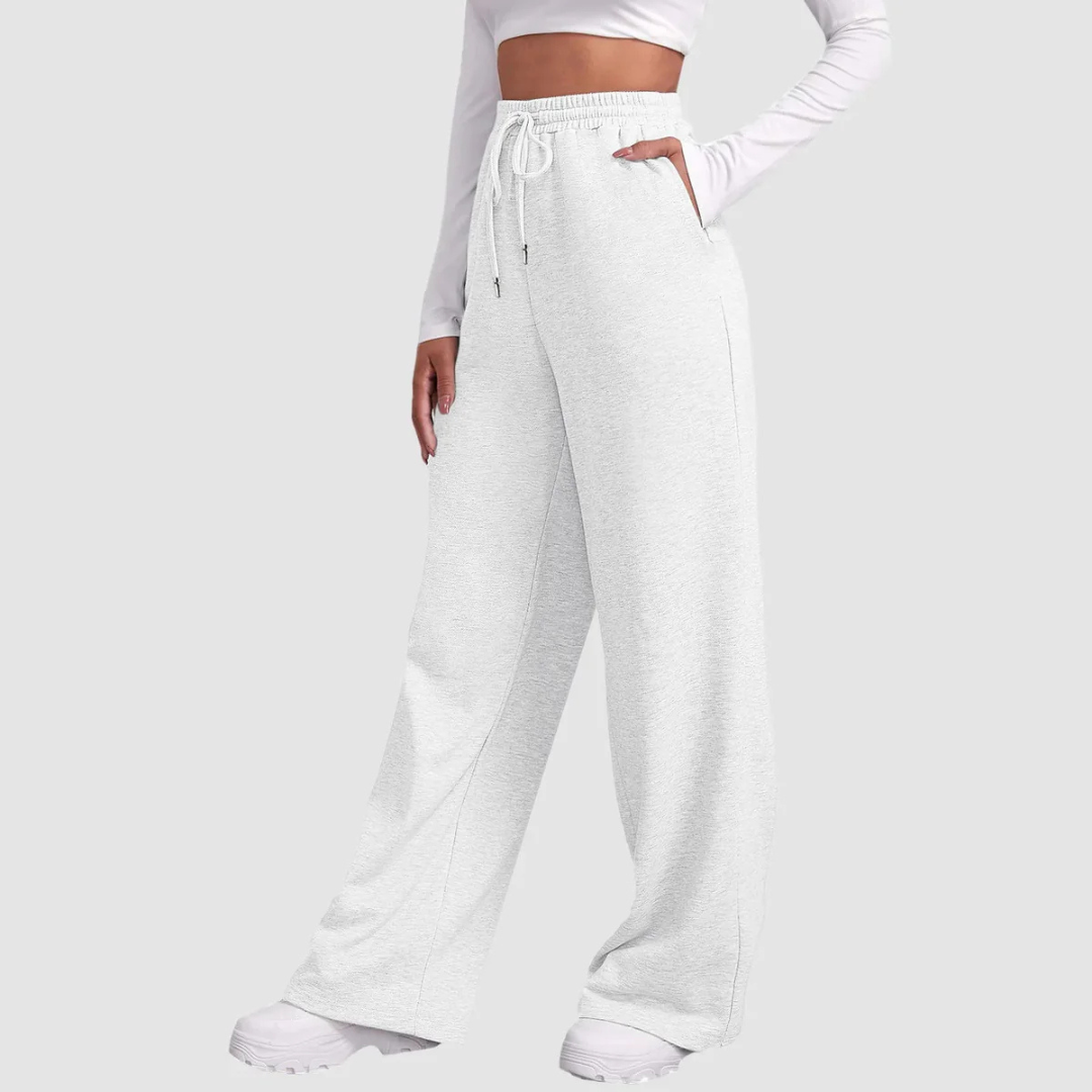 Wide Leg High Waisted Jogger Pants | Comfortable Loose Fit | Perfect for Casual Outings | Soft Cotton Blend