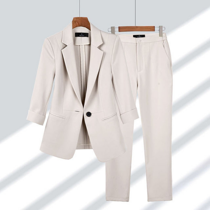 Women's Formal Office Set | Elegant Two-Piece Design | Perfect for Professional Settings | Versatile and Comfortable