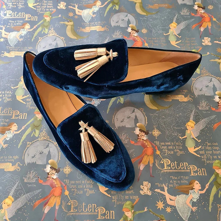 Loafers | Champagne Tassels | Elegant Design for Any Occasion | Midnight Color