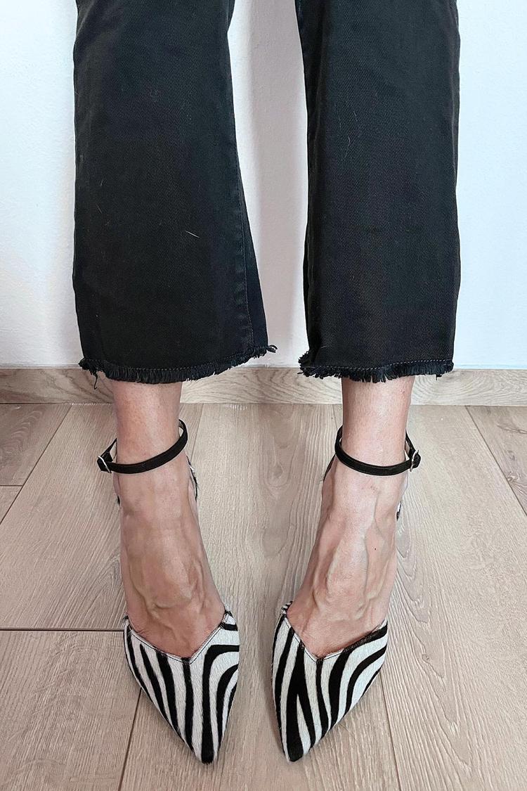 Lydia | Zebra Print Pumps