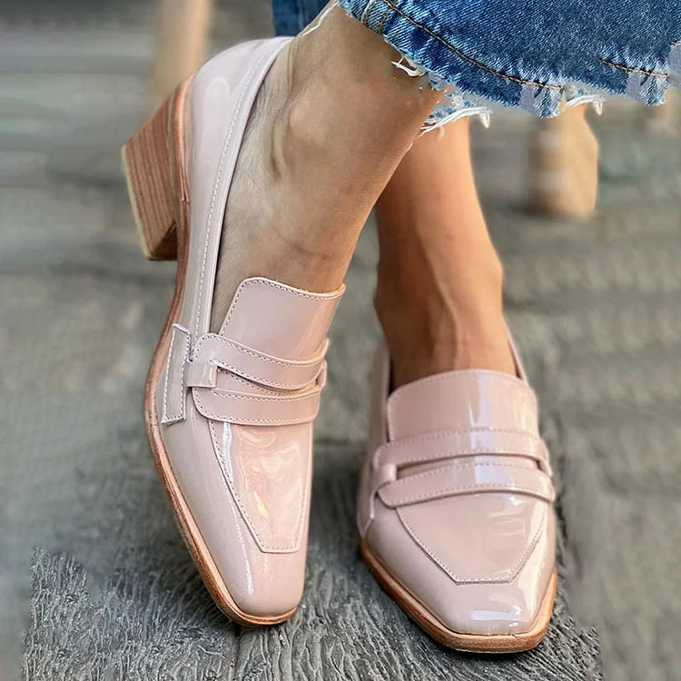 Moccasins | Wide Heel Design | Comfortable and Stylish | Shiny Finish