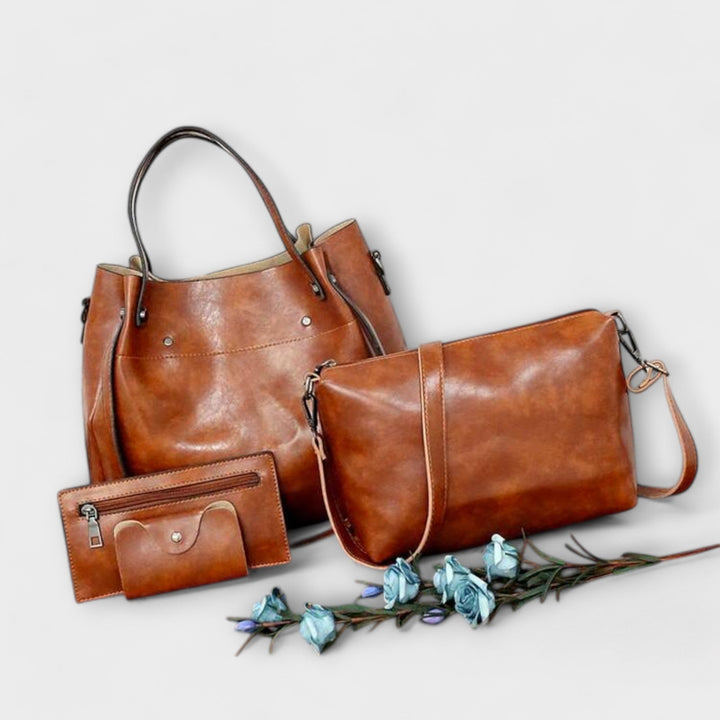 Vintage Bag Set | 4-Piece Collection | Timeless Design for Everyday Use | Durable Fabric