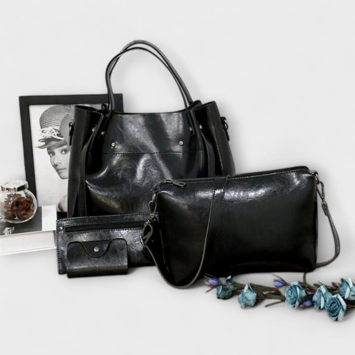 Vintage Bag Set | 4-Piece Collection | Timeless Design for Everyday Use | Durable Fabric