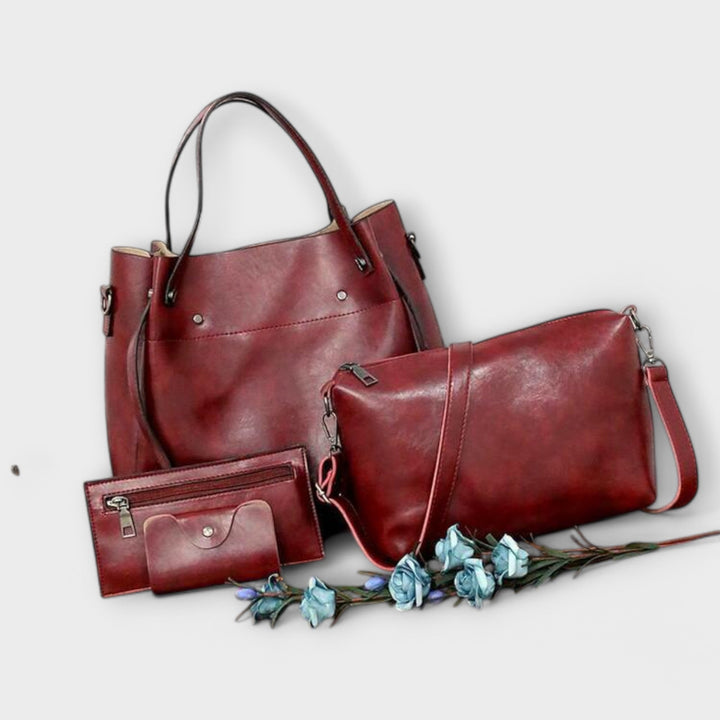 Vintage Bag Set | 4-Piece Collection | Timeless Design for Everyday Use | Durable Fabric