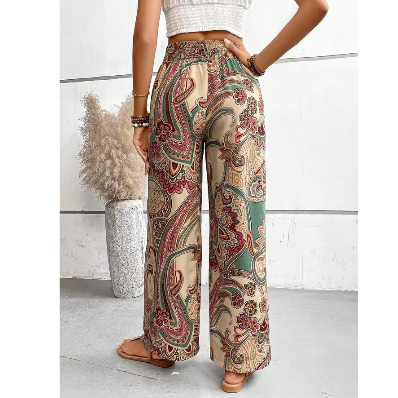 Wide Leg Women's Pants | Boho Chic Design | Lightweight and Airy Comfort | Perfect for Casual Outings