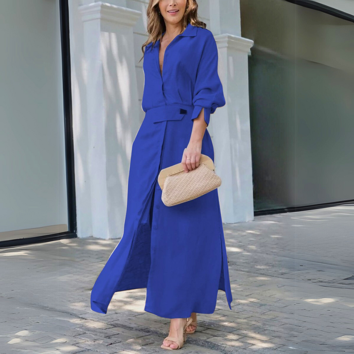 Jeanette | Graceful V-Neck Maxi Dress