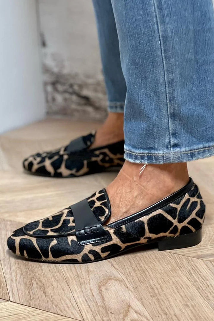 Animal Print Loafer | Elegant Detailing | Comfortable Fit | Perfect for Casual or Dressy Occasions