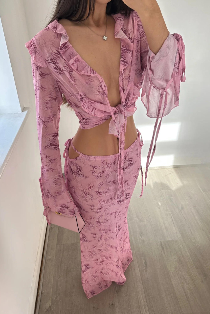 Pink Sharlene Set | Elegant Design | Perfect for Special Occasions | Comfortable Fabric