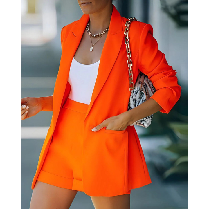 Stylish two-piece blazer set for women | Casual
