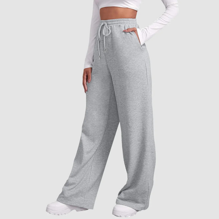 Wide Leg High Waisted Jogger Pants | Comfortable Loose Fit | Perfect for Casual Outings | Soft Cotton Blend