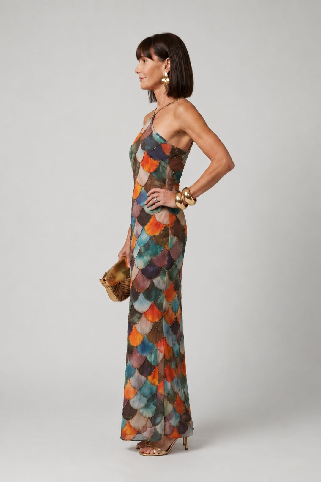 Grace | Backless Halter Maxi Dress