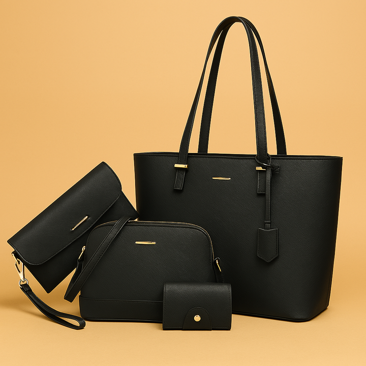 Leather Handbag Set | 3-Piece Design | Versatile for Everyday Use | Includes Tote and Shoulder Bag