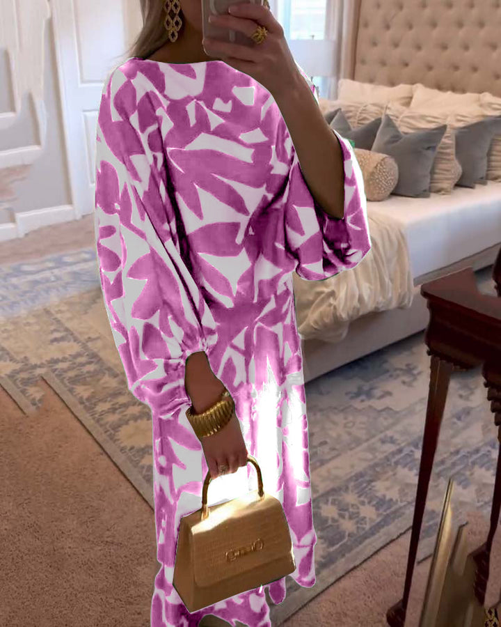 Two-Piece Printed Set | Lantern Sleeves | Comfortable and Chic | Perfect for Any Occasion