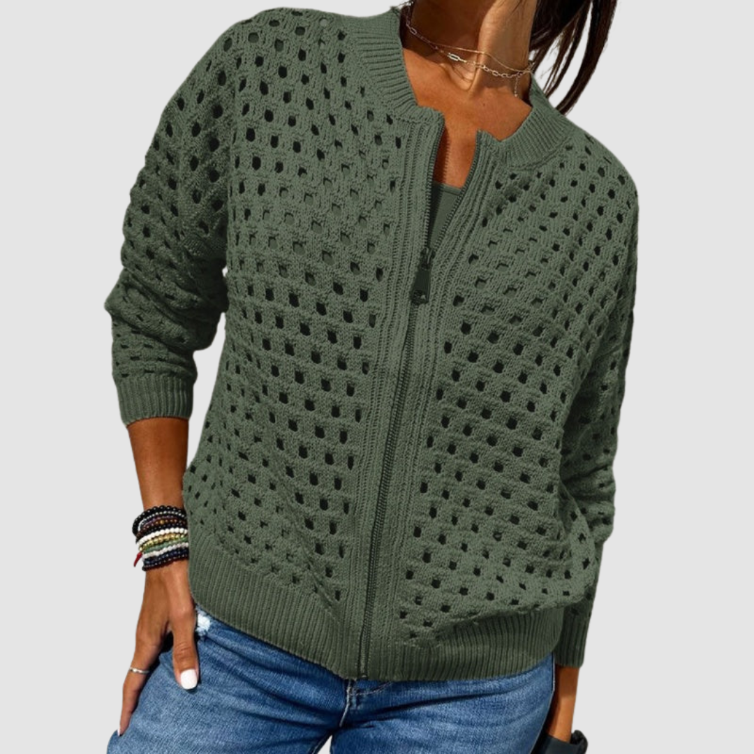 Elodie | Elegant Zip-Front Jacket