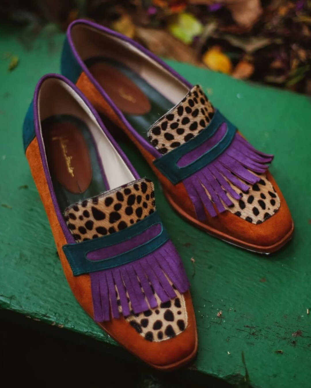 Loafer Shoes | Fringed Design | Eye-Catching Animal Print | Comfortable and Versatile Footwear