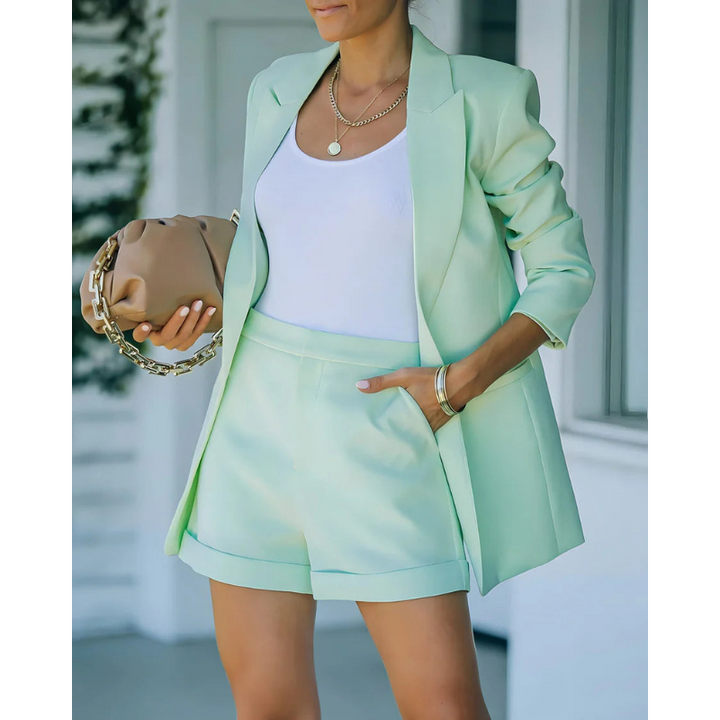 Stylish two-piece blazer set for women | Casual
