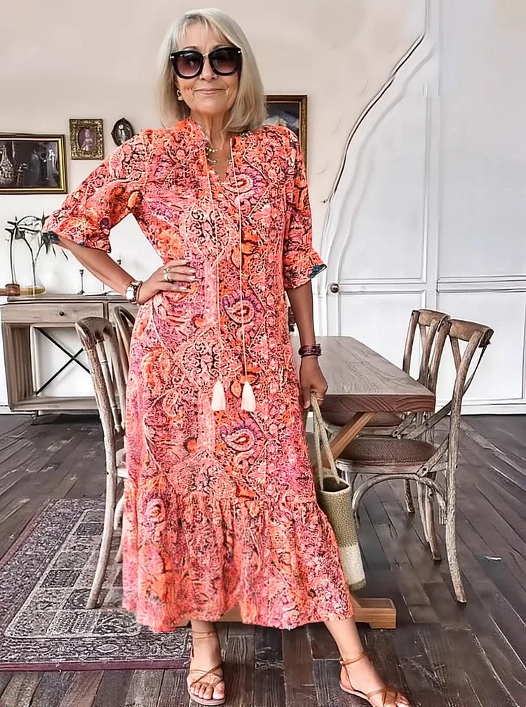 Maxi Dress | Flattering Silhouette | Perfect for Any Occasion | Lightweight Fabric