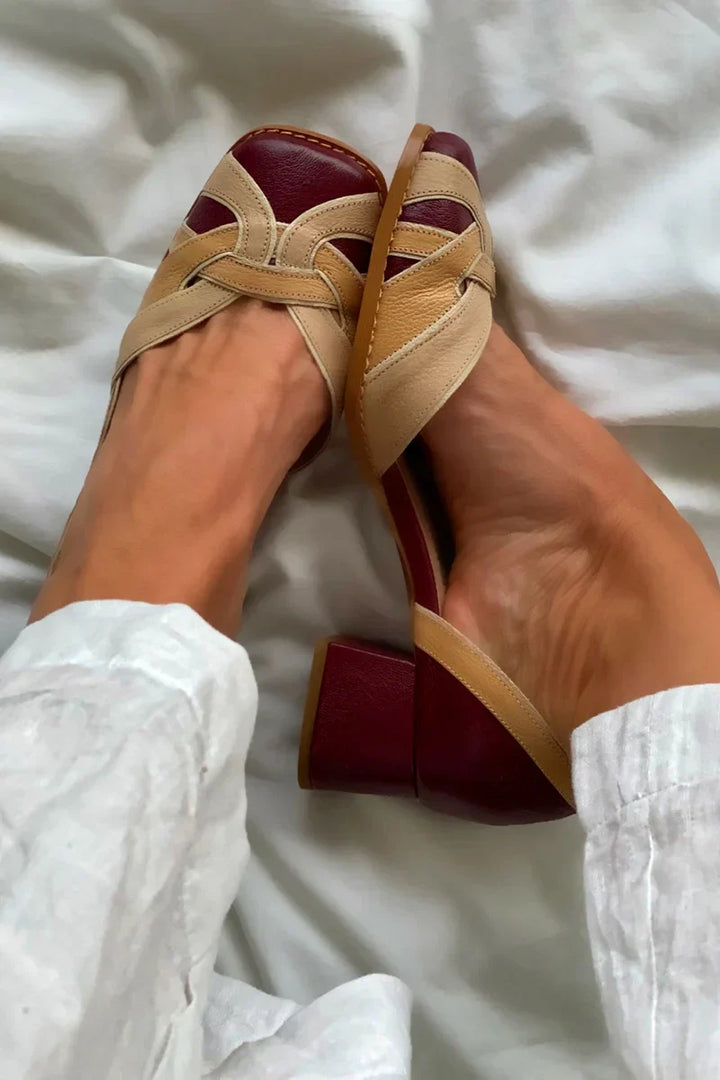 Slip-On Flats | Tri-Color Design | Comfortable Everyday Wear | Versatile Casual Style