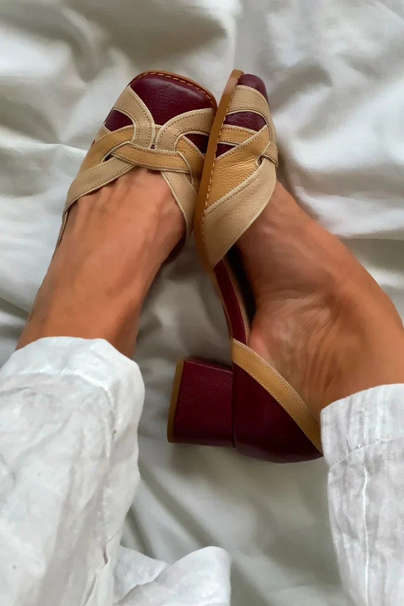 Slip-On Flats | Tri-Color Design | Comfortable Everyday Wear | Versatile Casual Style