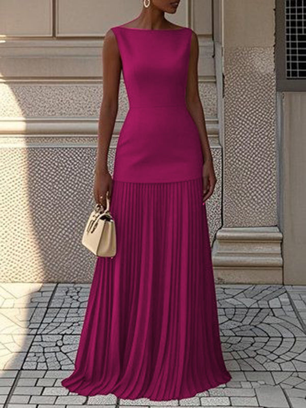 Maxi Dress | Sleeveless Design | Flattering Fit for All Occasions | Lightweight Fabric