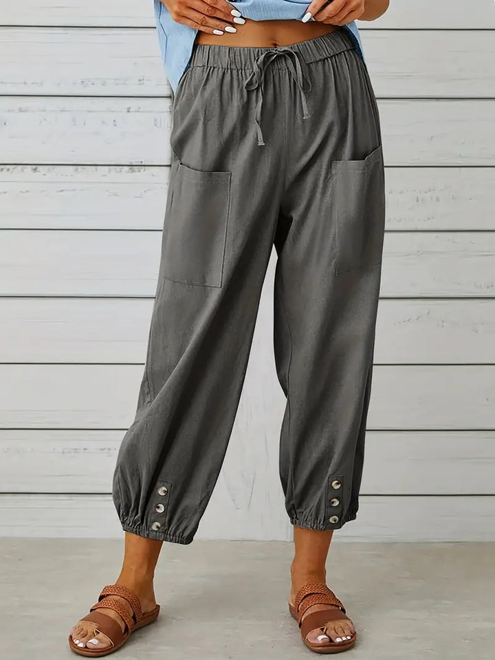 Women's Summer Pants | Drawstring | Loose Leg | Airy Look