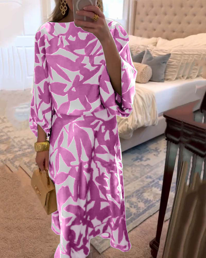 Two-Piece Printed Set | Lantern Sleeves | Comfortable and Chic | Perfect for Any Occasion